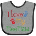 thumbnail image 3 of Inktastic I Love My Meemaw Girls Baby Bib, 3 of 4