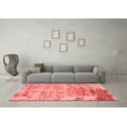 thumbnail image 3 of Ahgly Company Indoor Round Oriental Red Industrial Area Rugs, 8' Round, 3 of 4