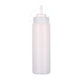thumbnail image 2 of Botella para salsas - Botella exprimible de 500 ml - Botella dispensadora con tapa - Apta para condimentos, kétchup, mostaza, mayonesa, aceite de oliva, salsas claras, etc. - 4 unidades, 2 of 6