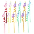 thumbnail image 5 of KALLORY Assorted Color Plastic Straws for Drinking Use with Delicate Shape and Fashionable Design 12pcs, 5 of 8
