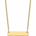thumbnail image 1 of 14K Yellow Gold Small Polished Blank Bar Necklace (18 X 25) Made In United States -Jewelry By Sweet Pea, 1 of 6