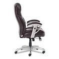 thumbnail image 2 of Serta Emerson Big and Tall Task Chair, Supports Up to 400 lb, 19.5" to 22.5" Seat Height, Brown Seat/Back, Silver Base, 2 of 3