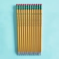 thumbnail image 4 of Premium Wood Pencils #2 Lead, Unsharpened, Yellow, 24 Count, 0.3 mm Graphite Core for Smooth Writing, Office Supplies for Teens & Adults, 24 Count, 4 of 9