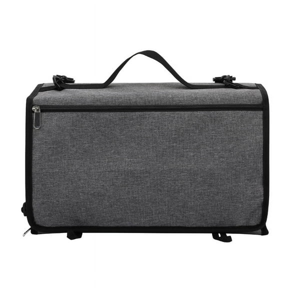 Collapsible Knitting Bag Yarn Storage Tote Large Pockets Crochet Hooks