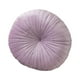 thumbnail image 2 of Cojín redondo, cojín de suelo, elegante y multifuncional, para cama, silla, sofá, Violeta claro, 2 of 9