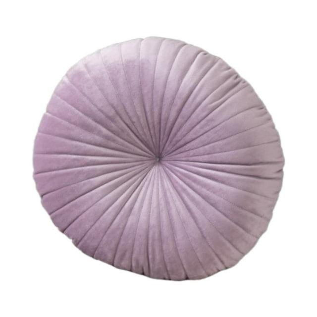 Siruishop Coussin Rond Citrouille Coussin de Sol Confortable pour Sofa Lit Salon Violet Pâle