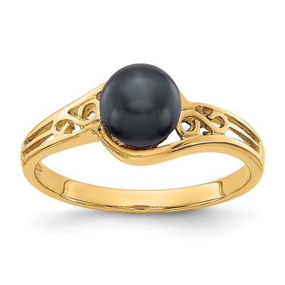 14K Yellow Gold Ring Band 2 to 6 mm (tapered)