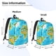thumbnail image 2 of Fotbe World Map With Animals Landmarks Mochila de Lona con Estampado, Mochila Duradera, Mochila Versátil de Alta Calidad, Mochila Compacta Vintage-Medium, 2 of 5