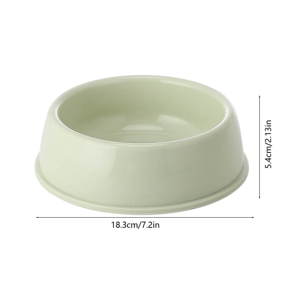 Rkxzt Plastic Pet Bowls,Non-Slip Pet Food and Water Bowl for Cats and Dogs,Thickened Plastic,7.2x7.2x2.13",Single Pack,Storage