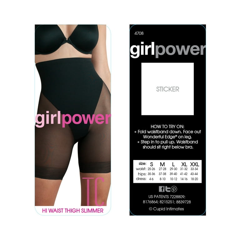 TC Girl Power Moderate Control Sheer Shaping Hi-Waist Thigh Slimmer  Shapewear 