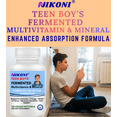 thumbnail image 4 of Nikoni Teen Boys Fermented Multivitamin and Mineral Vegan Softgels for Better Absorption 60 Count, 4 of 9