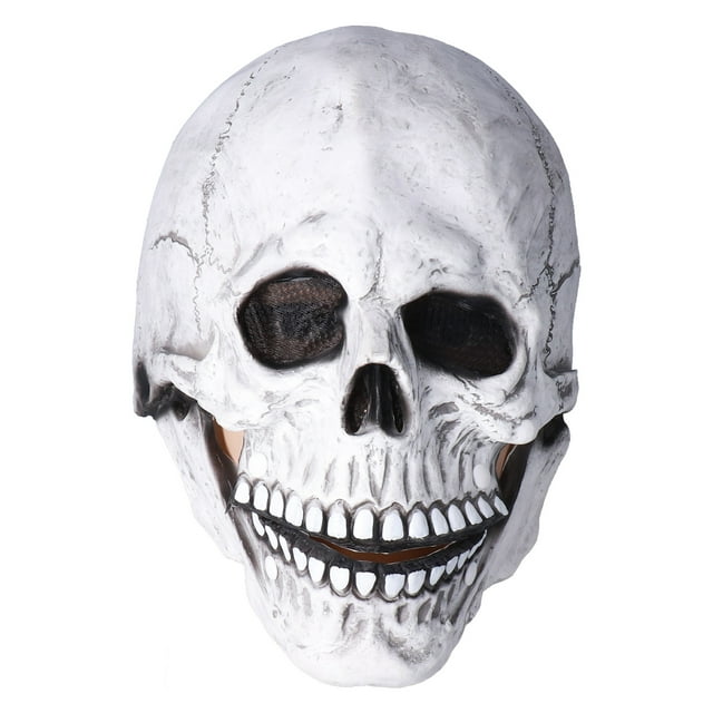 Casco de calavera de terror Jadeshay Máscara de calavera de cabeza completa Látex A