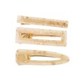 thumbnail image 4 of Unique Bargains 1 Set Hair Clip Pattern Texture Hair Clips Light Gold Tone, 4 of 5