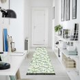 thumbnail image 4 of Yayeee Runner Rug for Bedroom 2'x6' Machine Washable Hallway Non Slip Mat, Green Leafy Pattern, 4 of 8