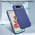thumbnail image 6 of Asuwish Compatible with Google Pixel 6 Phone Case Hybrid Rugged Shockproof Hard Protective Drop Proof Full Body Heavy Duty Mobile Cell Cover for Pixel6 Pixle Six 6 Women Men Blue, 6 of 7