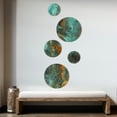 thumbnail image 3 of Designart "Whirling Waves I" Abstract Painting Metal Wall Art Set of 5 Piece, 3 of 5