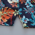 thumbnail image 4 of Hienoo Newborn Boys Summer Outfits Hawaii Short Sleeved Beach Shirt Shorts Set for Kids, 4 of 8