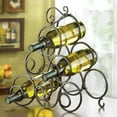 thumbnail image 2 of Home Decorative Wrought Iron Scroll Wine Rack - Black, 2 of 2