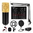 thumbnail image 2 of Condenser Microphone With Suspension Scissor Arm Cardioid Microphone With V8 Sound Card For Recording Singing, 2 of 7