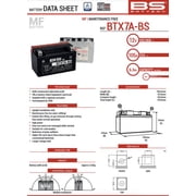 BS Battery SLA 12 Volt Automotive Battery, Top Post