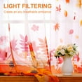 thumbnail image 4 of dinii Fall Sheer Curtains for Living Room, Thanksgiving Pumpkin Curtains 84 Inch Length 2 Panels Set, Falling Maple Leaves Sheer Curtain Drapes for Bedroom Windows Fall Decor Gifts (52" W x 84" L), 4 of 6