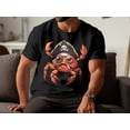 thumbnail image 3 of Funny Sea Creature Ocean Pirate Crab Hunting Sailor Gift T-Shirt Marine Seafood Pirate Crab Birthday Holiday Gifts Men Women Kids Tshirt, 3 of 10