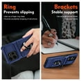 thumbnail image 4 of ShieldFlex for Motorola Moto G (2025) Phone Case with Finger Ring Holder Kickstand, Heavy Duty Shockproof Rugged Protective Case for Moto G 5G 2025, Working with Magnetic Car Phone Mount,Blue, 4 of 7