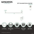 thumbnail image 4 of Kingston Brass GB1448CSW Made To Match 48-Inch x 1-1/4-Inch O.D. Stainless Steel ADA Grab Bar in White, 4 of 5
