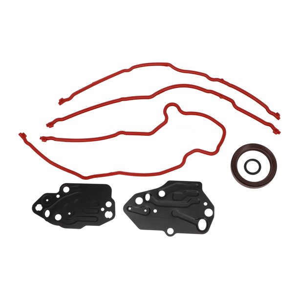 Juego de Junta de Tapa de Cadena de Distribución Unique Bargains TCS46078 para Ford Expedition 5.4L 2005-2014, Sello Duradero de la Tapa de la Cadena de Distribución de Goma, Metal 1 Juego