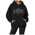 thumbnail image 2 of Hawaii Hoodies for Women Fall Winter Long Sleeve Graphic Hooded Sweatshirt with Pockets Streetwear Pullover Tops, 2 of 8