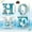 Blue, variant on 4PCS Coastal Beach Wood Home Sign Wall Decor, Blue Starfish and Shell Themed Hanging Art Signs for Farmhouse Living Room Kitchen Bedroom
