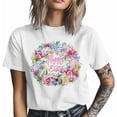 thumbnail image 4 of Camisetas gráficas casuales de manga corta para hombre con diseño de flor, huevo de Pascua y mariposa, 4 of 8