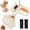 white, variant on Ocalpur Portable Pooper Scooper for Dogs, Lightweight Durable Pet Waste Picker, Hands-Free Dog Poop Scoop for Grass, Dirt, Yard & Outdoor Cleaning