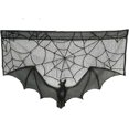thumbnail image 3 of Bat Cobweb Tablecloth Halloween Decoration Spider Web,fireplace Cobweb Decor Lace Tablecloth For Horror Themed Party, 3 of 5