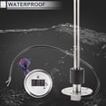 thumbnail image 6 of Unique Bargains 1 Set Fuel Sending Unit and Gauge Kit 12.99" Length Boat Fuel Sending Unit Marine Fuel Sender Unit Silver Tone Black White Metal 240-33 Ohm, 6 of 6