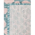 thumbnail image 3 of Jill Zarin Outdoor Collection Area Rug - Cape Town (6' 1" x 9' Rectangle Pink and Aqua/Light Blue), 3 of 11
