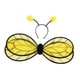 thumbnail image 4 of Conjunto de accesorios de cosplay de Halloween con alas de abeja y tirantes elásticos para disfraz de niños. amarillo, 4 of 9