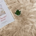 thumbnail image 6 of Latepis Beige Faux Sheepskin Fur Rug 2x10 Runner Rug for Hallway Non-Slip Fluffy Rug for Bedroom Living Room Rug Carpet for Home Decor Rectangle, 6 of 6
