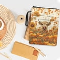 thumbnail image 3 of HELLHERO Highland Cattle Pumpkin 1 pc Vintage Book Sleeve Protector Polyester Book Protector Protector Wrap Bag with Book Protection Birthday Gift, 3 of 8