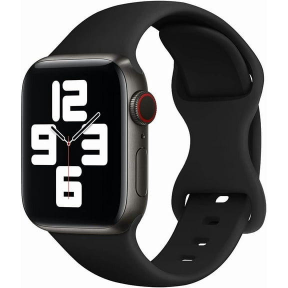 Tianle Compatible with Apple Watch Series 9 Band 45mm 41mm,2 Pack Soft Silicone Replacement S9 Strap Wristband for iWatch Series 8 7 6 5 4 3 2 1 SE bands Women Men