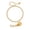 Gold-B, variant on VNOX Gold Stainless Steel 2mm Side Chain Bracelet with Lobster Clasp for Birthday Gift