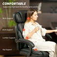 thumbnail image 4 of HOMCOM Chaise de Bureau, Chaise de Bureau avec Repose-Pieds, Appui-Tête Réglable, 4 of 10