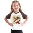 thumbnail image 5 of Virmaxy Toddler Boys Girls Cute Dinosaur Print T-Shirt Unisex Kids Trendy Plunger Short Sleeve Blouses 2025 Summer Lightweight Loose Fit Crewneck Blouses Tops Brown-3 4 Years, 5 of 8