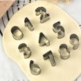 thumbnail image 3 of Moldes de galletas de acero inoxidable de 36 piezas para galletas reutilizables moldes de galletas compactos, 3 of 5