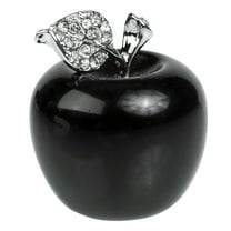 ifundom Black Crystal Apple Figurine Ifundom for Home Holiday 1Pack