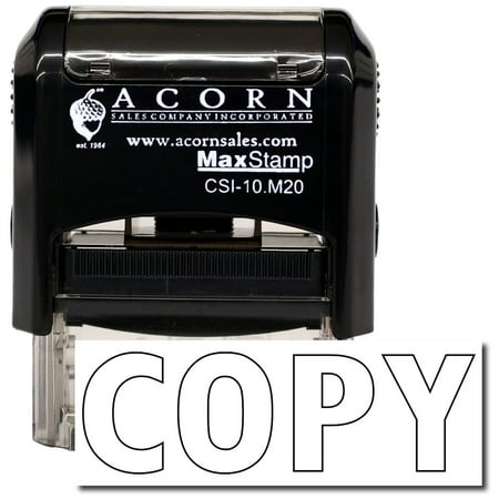 Self-Inking Copy Stamp (Outline Text) with Pink Ink