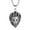 Silver, variant on Jewelry Men's Lion Head Stainless Steel Necklace - 24"
