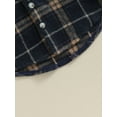 thumbnail image 7 of Toddler Baby Boy Girl Fall Winter Clothes Flannel Hooded Plaid Shirt Jacket Button Down Shacket, 7 of 7