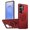 Red, variant on For Samsung Galaxy A56 5G Ultra Slim Hybrid TPU PC Protective Cover with Metal Rotation Holder , Military Grade Shockproof Phone Case Cover,Red