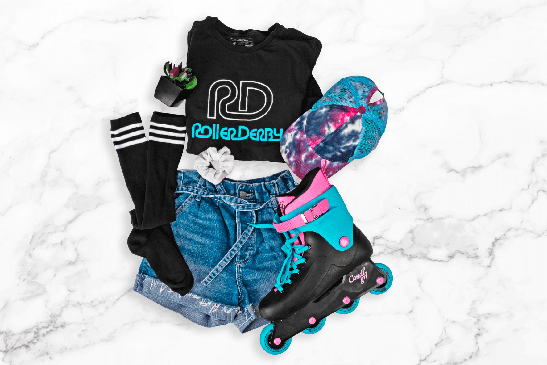 Roller Derby Elite Candi Grl South Beach Molded Inline Skates